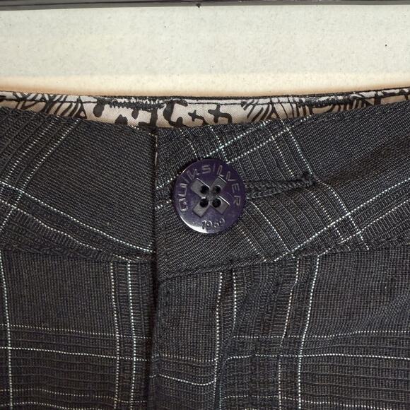 Quiksilver Shorts Men 38 Black Windowpane High-Rise Slash Pocket Classic Zip Fly - Picture 11 of 15